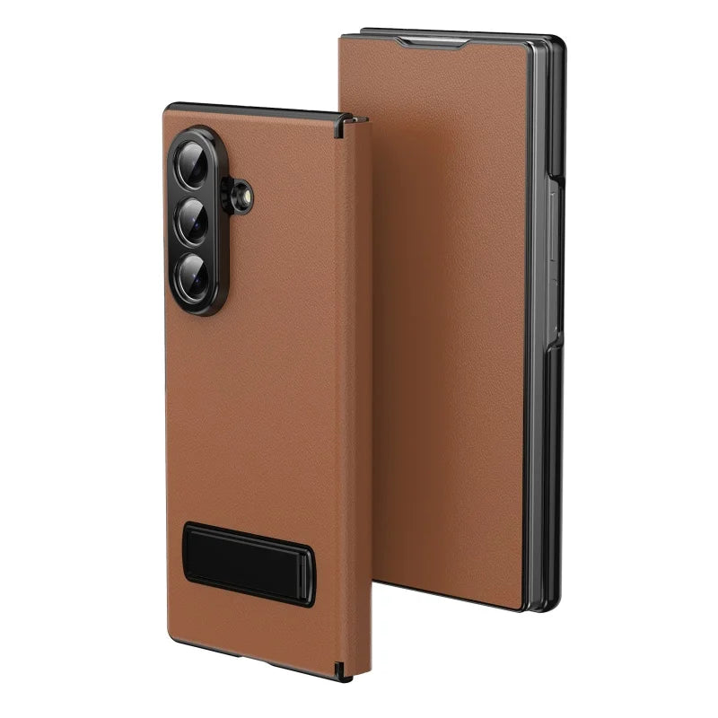 Luxury Leather Magnetic Kickstand Case