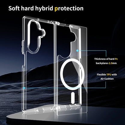 Frosted Magnetic Shield Case with Soft Frame