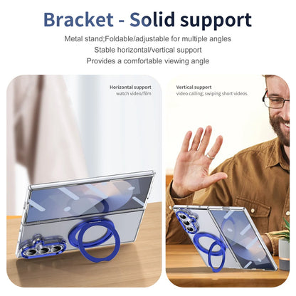 Clear Magnetic Ring Kickstand Case