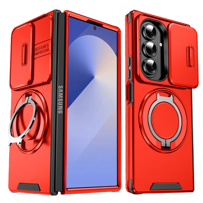 Magnetic Kickstand Case with Camera Cover
