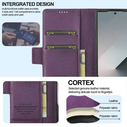 Leather Pen Case with Glass & Hinge Guard