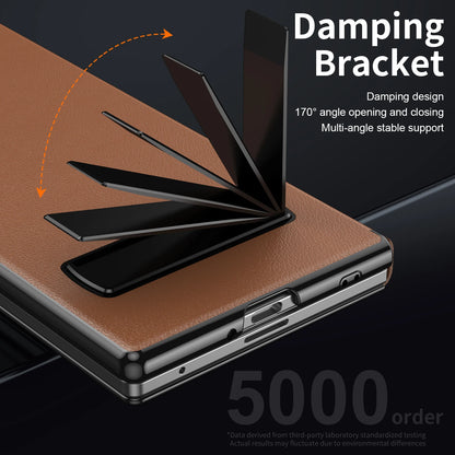 Luxury Leather Magnetic Kickstand Case