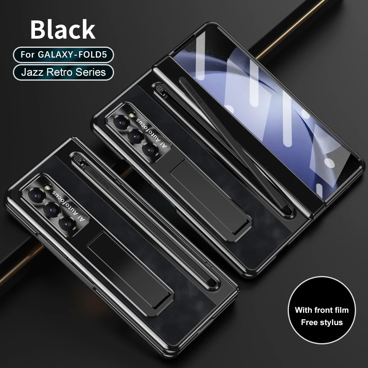 Luxury Leather Stand & Pen Slot Case
