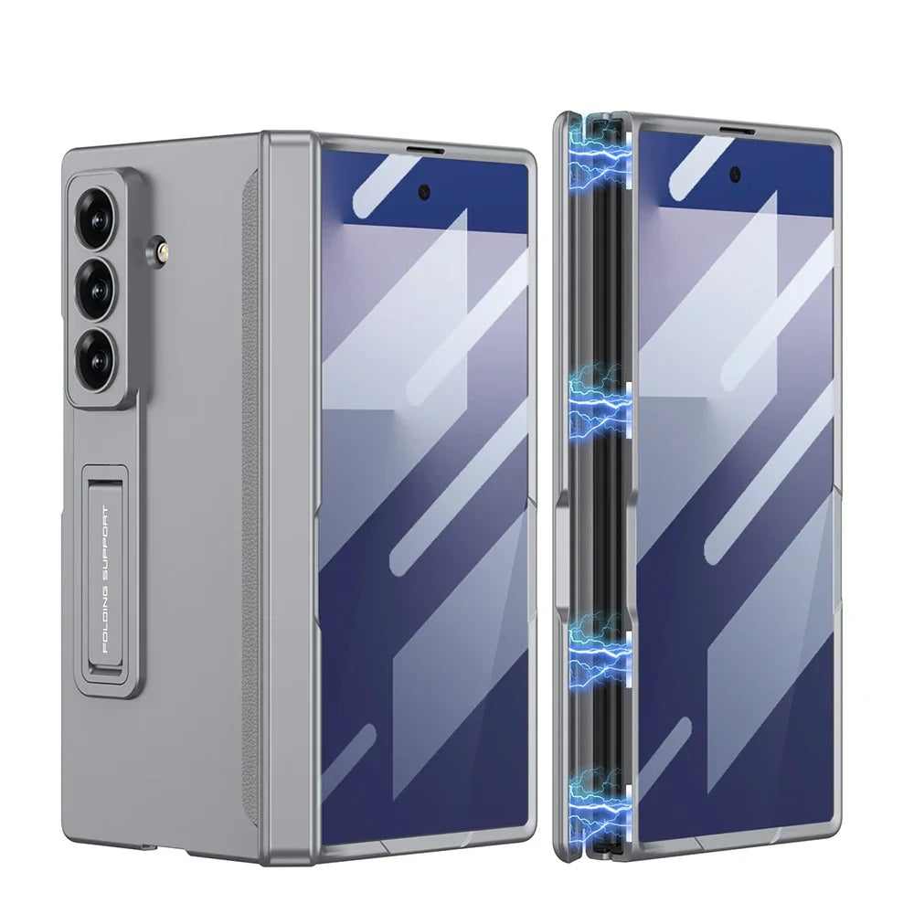 Magnetic Matte Kickstand Case