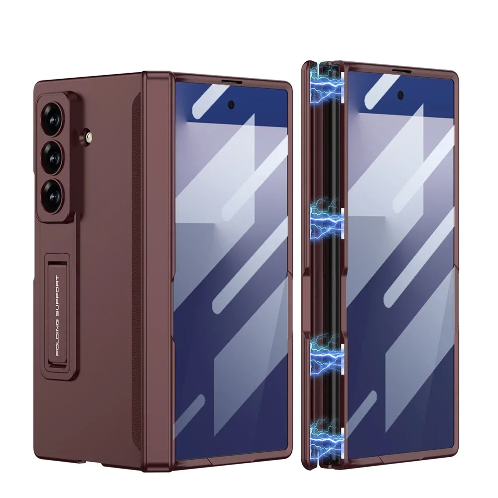 Magnetic Matte Kickstand Case