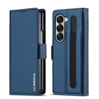 Leather Pen Case with Glass & Hinge Guard