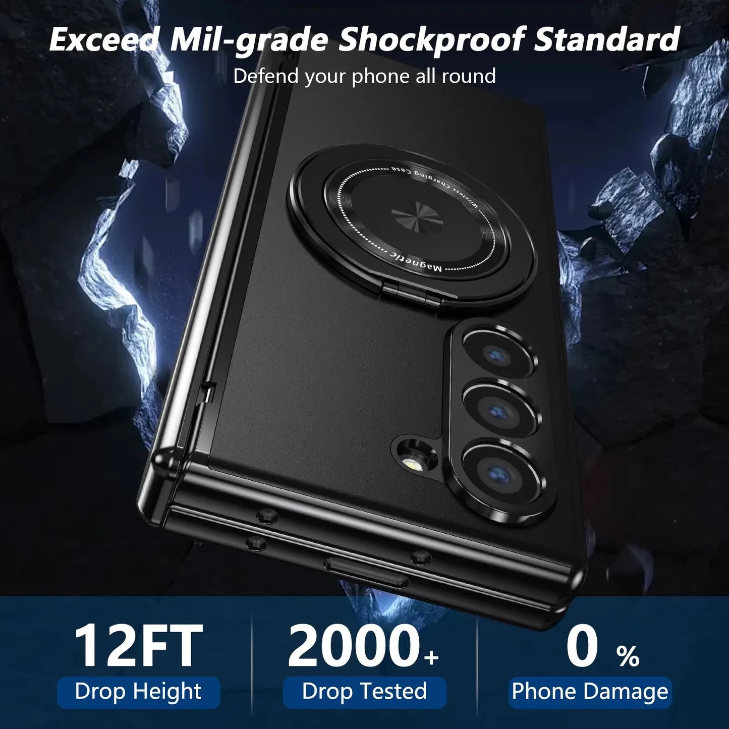 Magnetic Armor Case with Stand