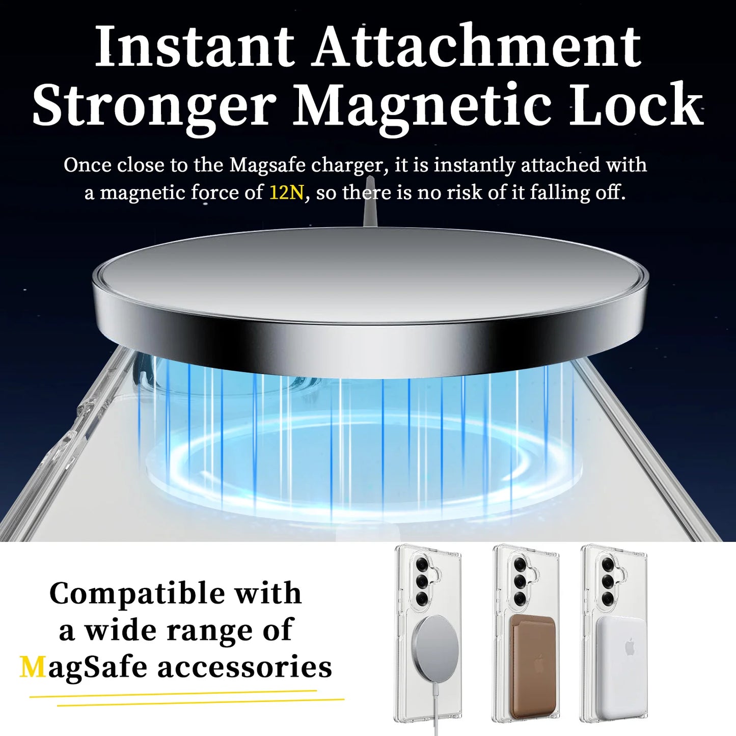 Frosted Magnetic Shield Case with Soft Frame