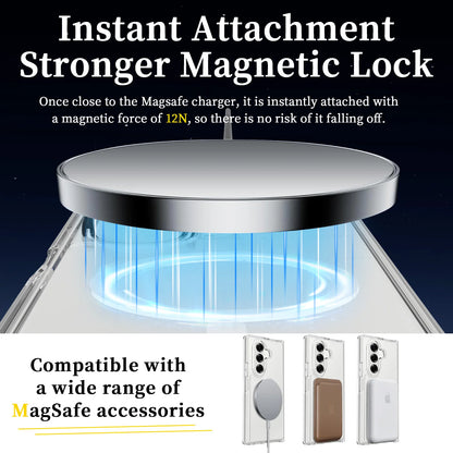 Frosted Magnetic Shield Case with Soft Frame