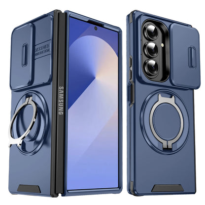 Magnetic Kickstand Case with Camera Cover