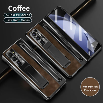 Luxury Leather Stand & Pen Slot Case