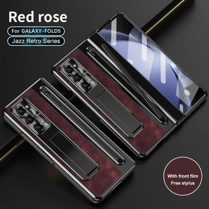 Luxury Leather Stand & Pen Slot Case