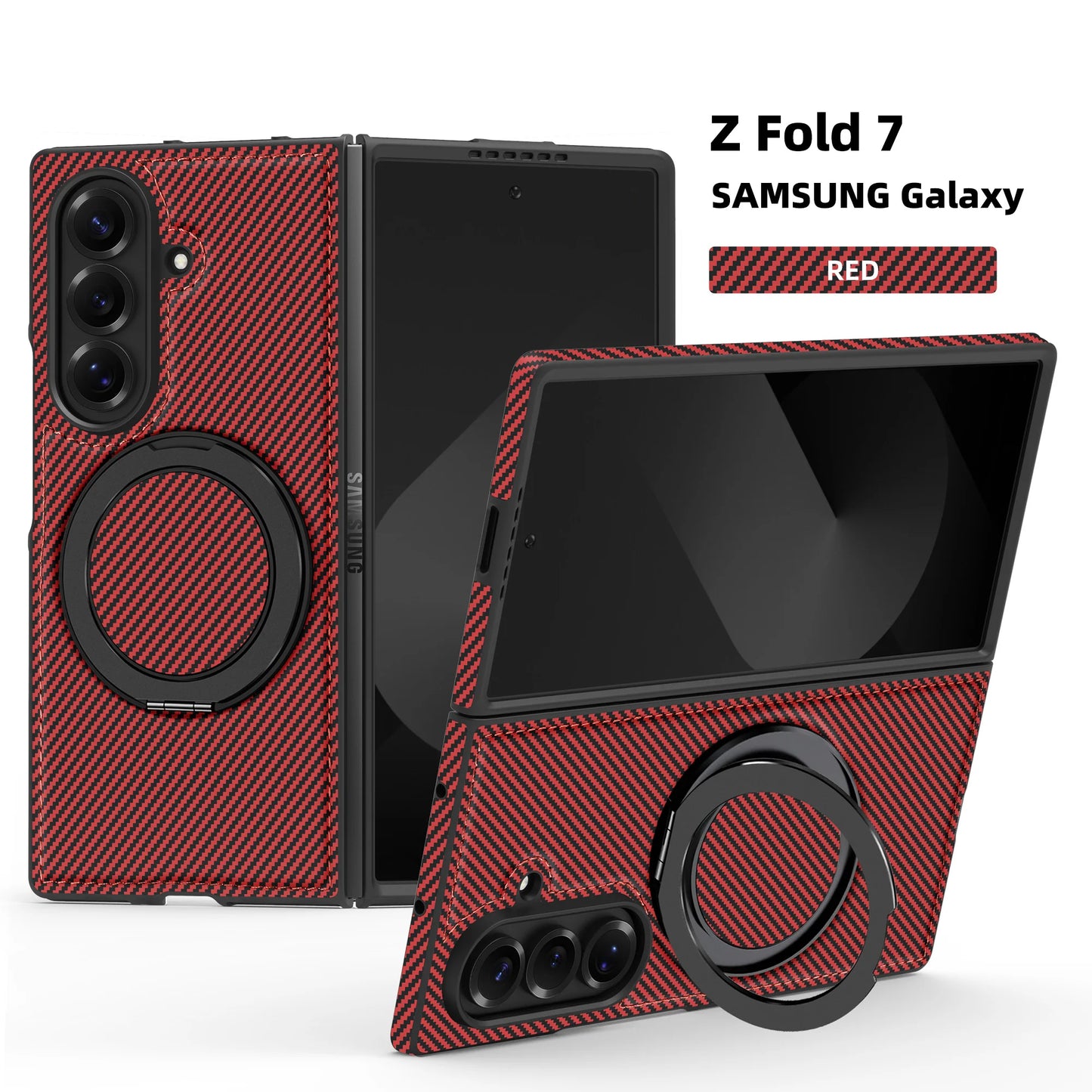 Carbon Fiber Magnetic Ring Case