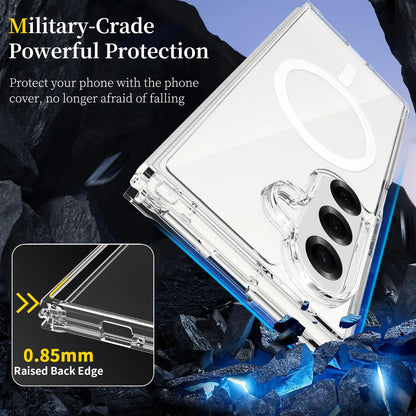 Frosted Magnetic Shield Case with Soft Frame