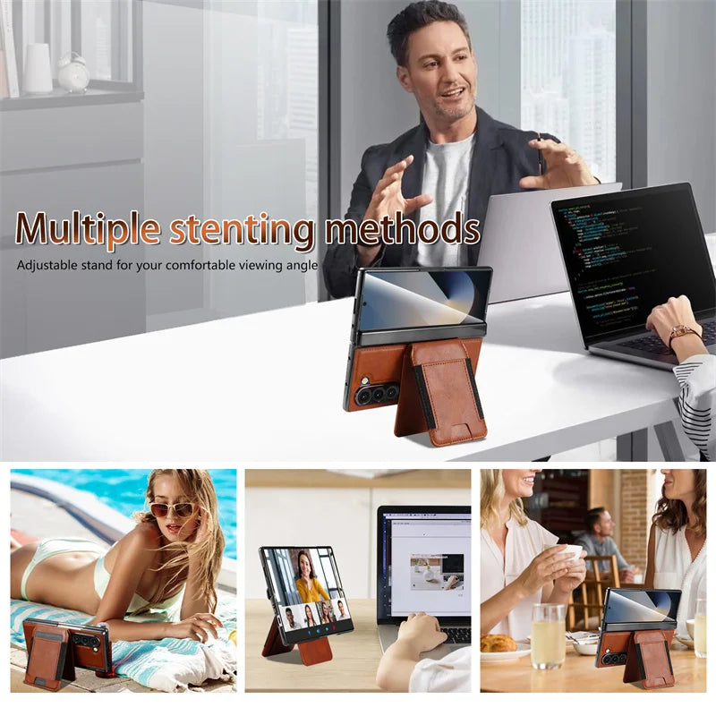 Detachable Leather Wallet Case