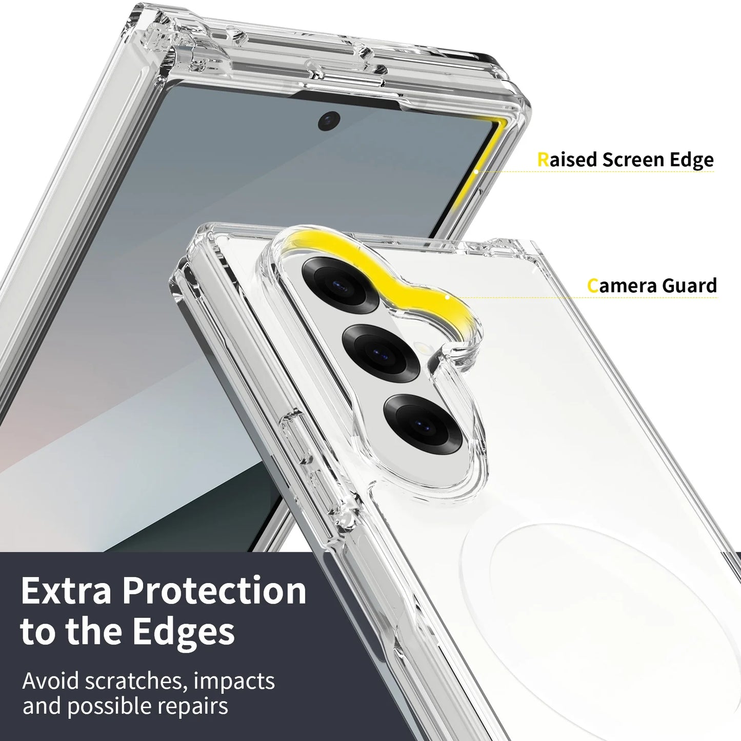 Frosted Magnetic Shield Case with Soft Frame