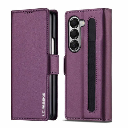 Leather Pen Case with Glass & Hinge Guard