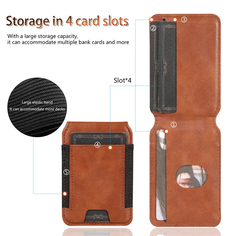 Detachable Leather Wallet Case